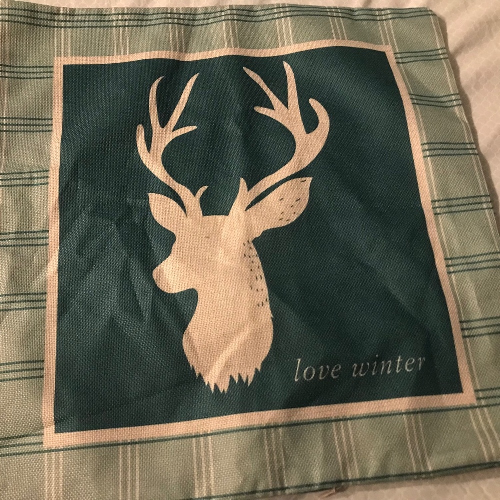 Set 3 deer buck pillow covers couch - Picture 1 of 4